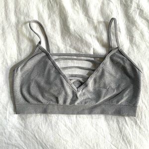 Grey Yoga Sports Bra